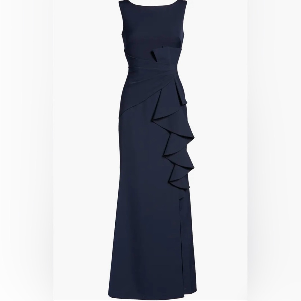 Eliza J Ruffle Front Gown - Picture 5 of 8